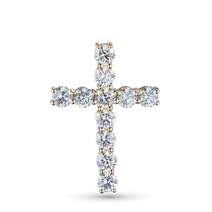 14K Yellow Gold Pendant with 11 Round-Cut Lab-Created Diamonds 2.81 - Which Mark