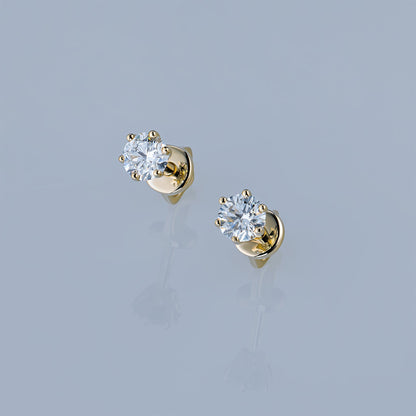 14K Yellow Gold Earring Studs - Which Mark