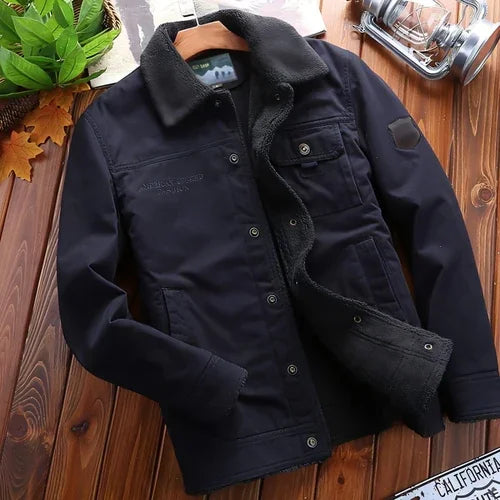 A.1 Jacket Plus Velvet Padded Winter Lapel Men - Which Mark