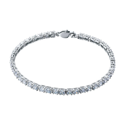 14K White Gold Bracelet with 38 Round-Cut Lab-Created Diamonds 5.27 - Which Mark