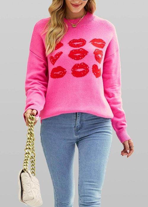 Women Love Lips Sweater - Which Mark