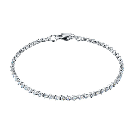 14K White Gold Bracelet with 58 Round-Cut Lab-Created Diamonds 2.022 - Which Mark