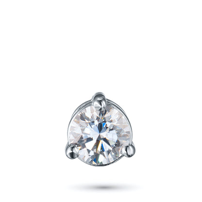 14K White Gold Pendant with 1 Round-Cut Lab-Created Diamond 0.34 CT.TW - Which Mark