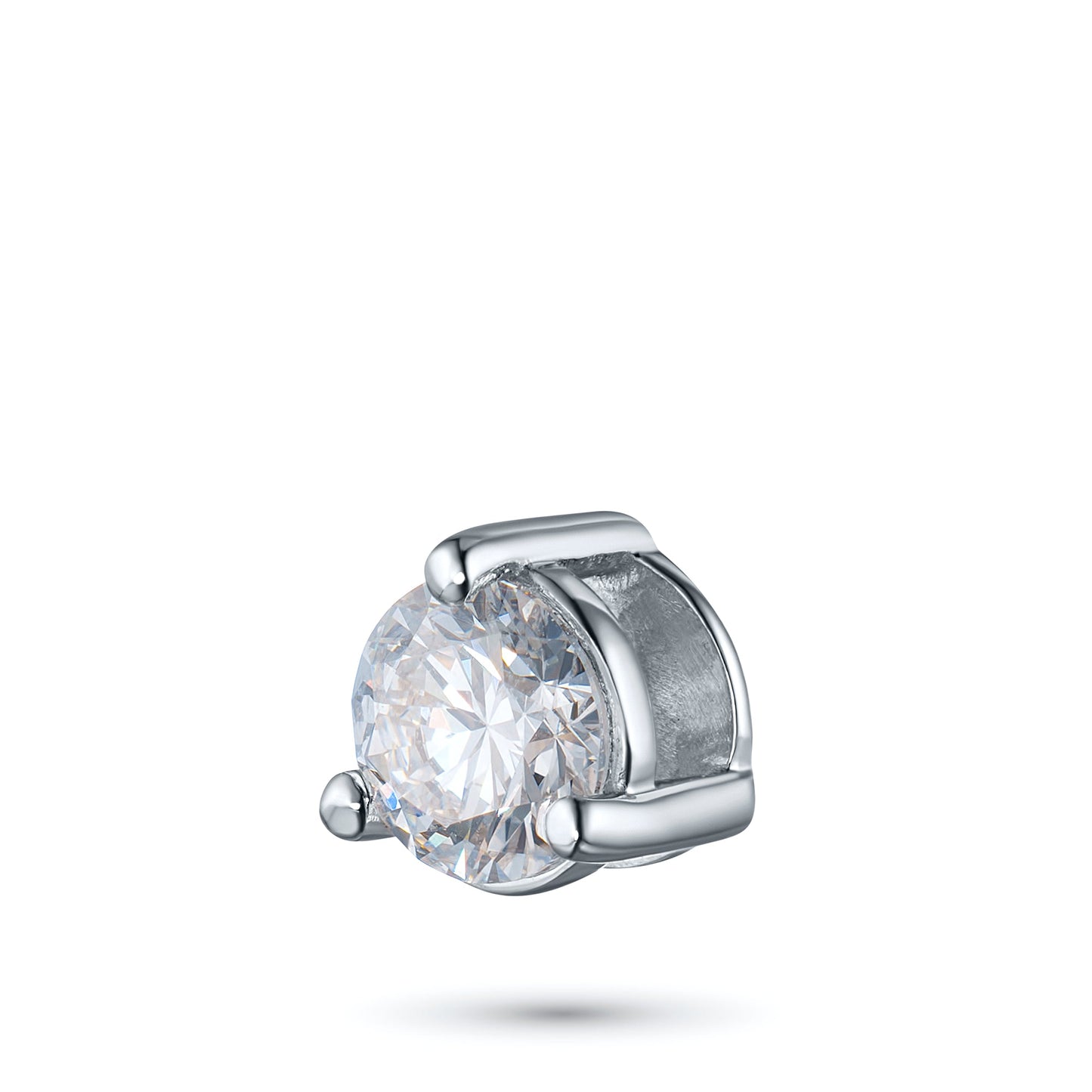14K White Gold Pendant with 1 Round-Cut Lab-Created Diamond 0.34 CT.TW - Which Mark