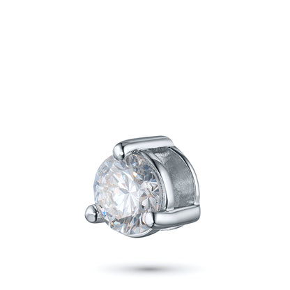14K White Gold Pendant with 1 Round-Cut Lab-Created Diamond 0.34 CT.TW - Which Mark