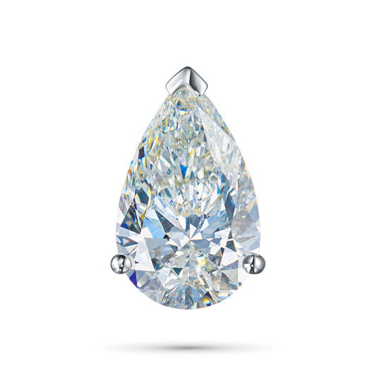 14K White Gold Pendant with 1 Pear-Cut Lab-Created Diamond 1.08 CT.TW - Which Mark