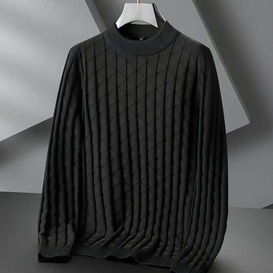 Men's Plus Size Knitted Sweater - Which Mark