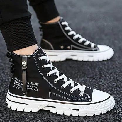 STARKE - Canvas Shoes, Breathable Thick Sole, Board Shoes, Gaobang - Which Mark