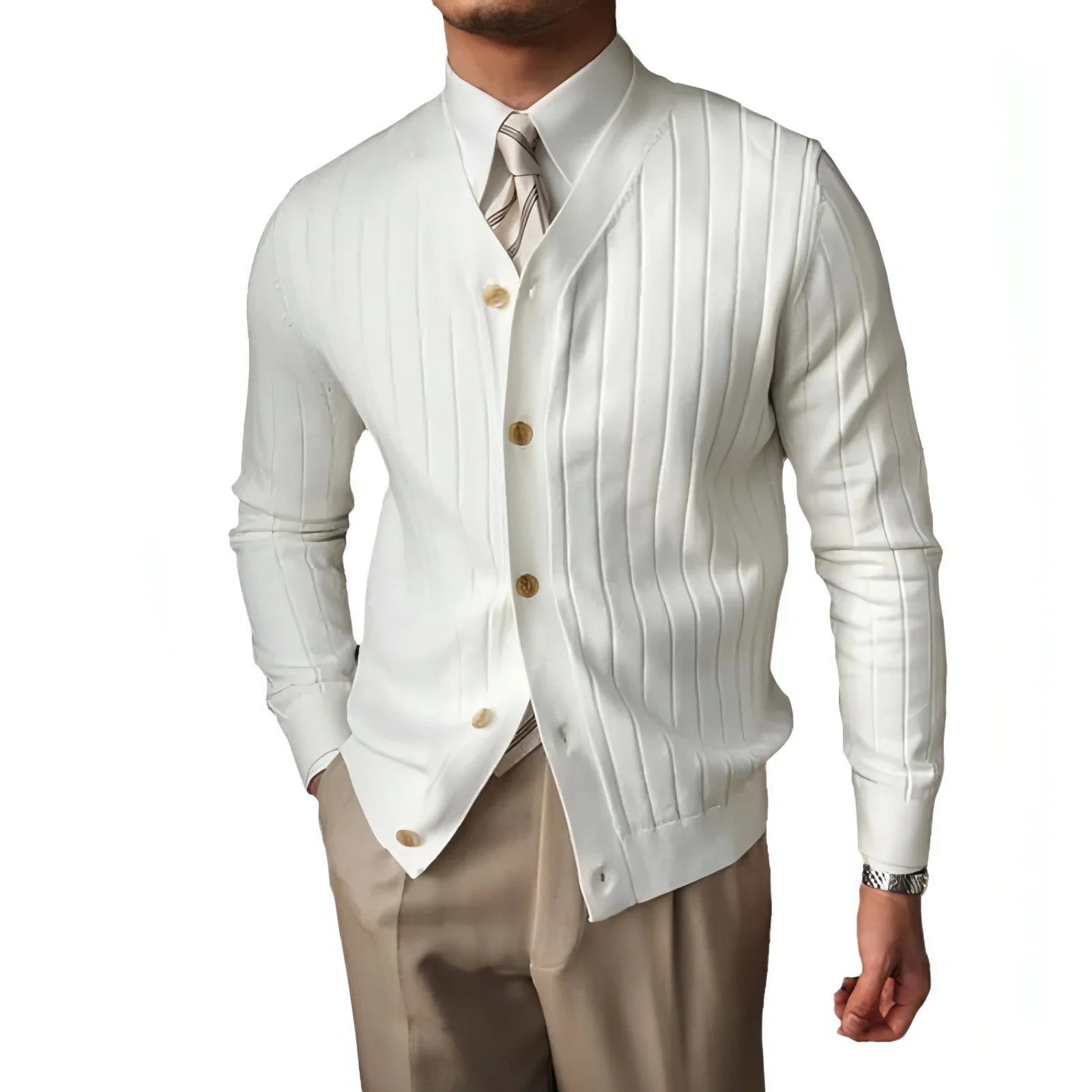 Autumn And Winter Knitting Cardigan Men - Which Mark