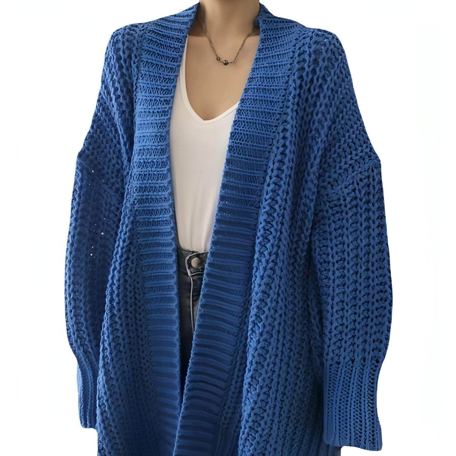 Retro Lazy Coat Loose Mid-length Sweater Jacket Women - Which Mark