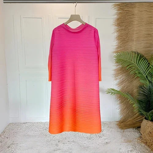 Pleated Plus Size Dress Women - Which Mark