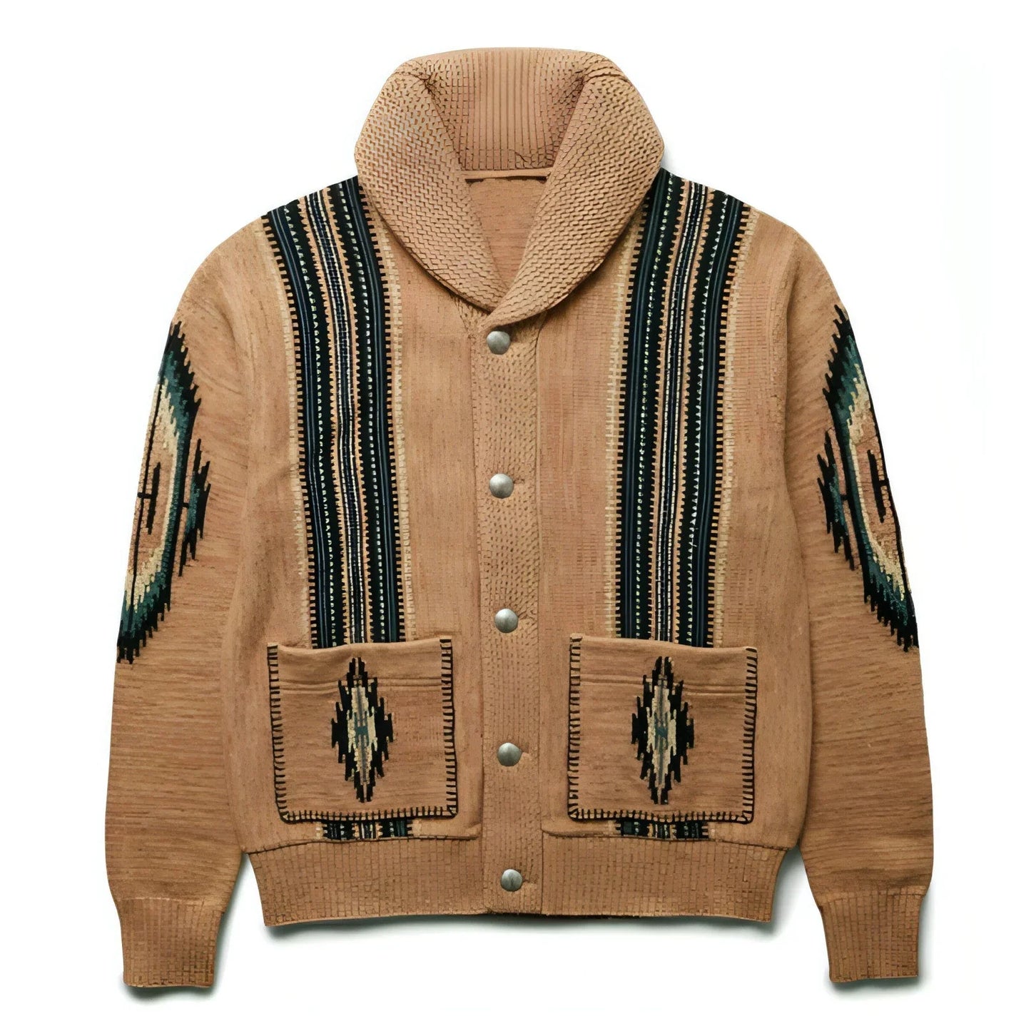 Autumn And Winter Jacquard Sweater Coat - Which Mark