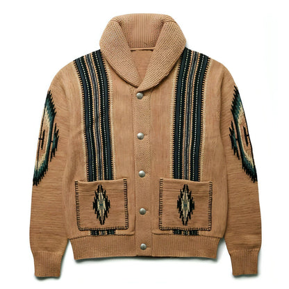 Autumn And Winter Jacquard Sweater Coat - Which Mark