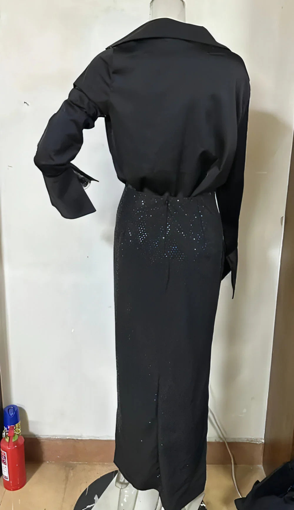 Heavy Industry Hot Diamond Split Wrap Hip Skirt Set - Which Mark