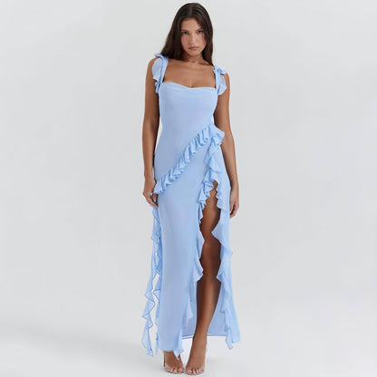 Female Summer Fashionable Stringy Selvedge Stitching Temperament Dress - Which Mark