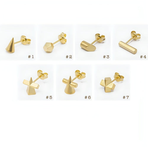 Women's Simple Minimalist Sketch Geometric Earrings - Which Mark
