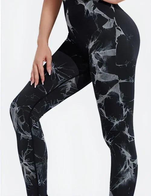 Seamless Tie Dye Leggings Women Yoga Pants Push Up Sport Fitness - Which Mark