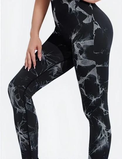 Seamless Tie Dye Leggings Women Yoga Pants Push Up Sport Fitness - Which Mark