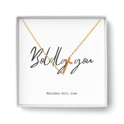 14K gold necklace | Gold Plated Cross Pendant Necklace - Which Mark
