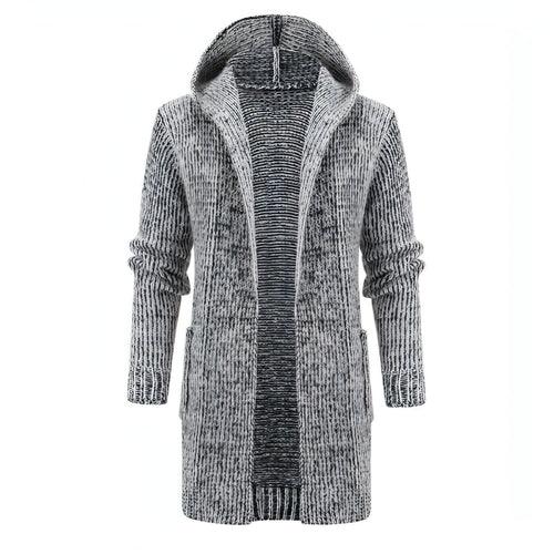 Men's Sweater European And American Style Mid-length Cardigan - Which Mark