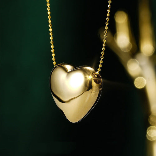 AuriLuxe™ – Personalized 18K Gold Love Pendant Necklace - Which Mark