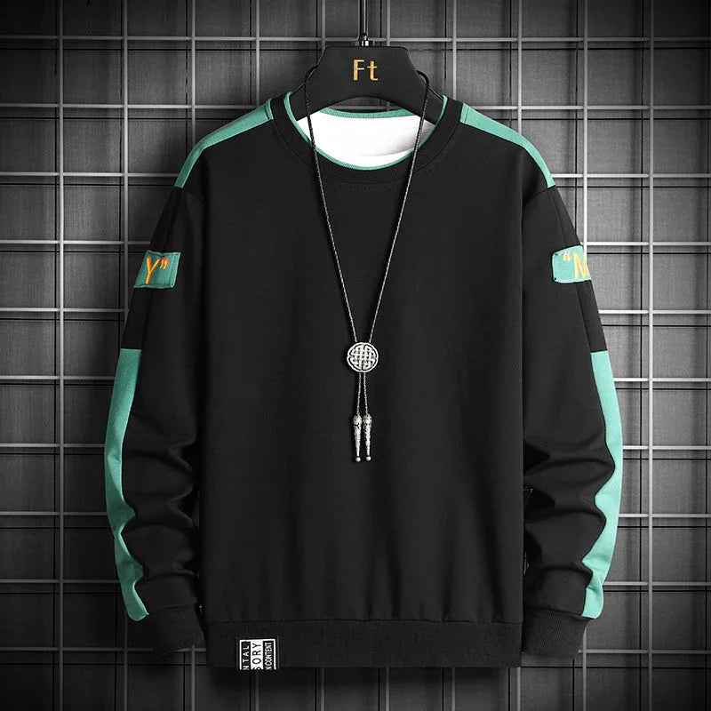 Men's Spring & Autumn Casual Sports Round Neck Sweater - Which Mark