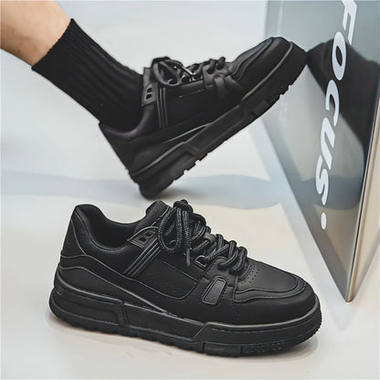 Black American Retro Platform Sports Board Shoes - Which Mark