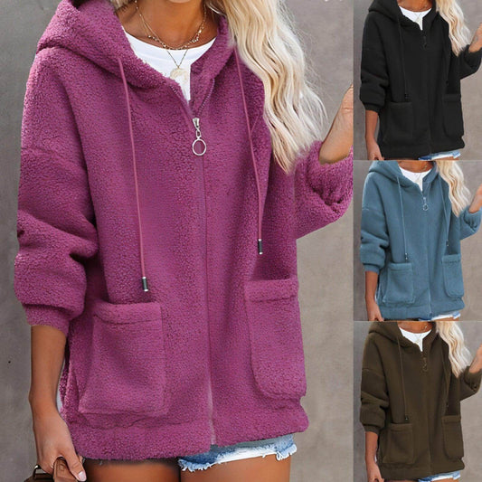 Sweater Buttonless Women Zipper Hoodie - Which Mark