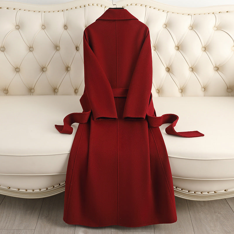 Autumn & Winter Temperament Korean Wool Coat for Women – Elegant & - Which Mark