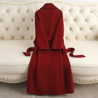 Autumn & Winter Temperament Korean Wool Coat for Women – Elegant & - Which Mark