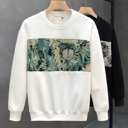 Fashion Brand Crew Neck Pullover Sweatshirt Men - Which Mark