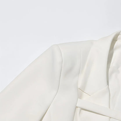 Fashion Slim Fit Patchwork Suit Jacket For Women - Which Mark