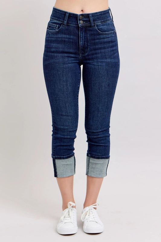 Judy Blue High-Waist Double Waist Band Skinny Jeans - Which Mark