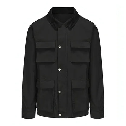 Fashion Solid Color Zipper Jacket Jacket Men - Which Mark