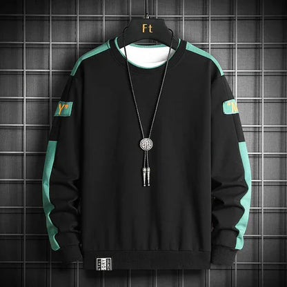 Men's Spring & Autumn Casual Sports Round Neck Sweater - Which Mark