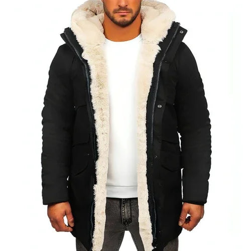 Fur Integrated Hooded Jacket Men - Which Mark