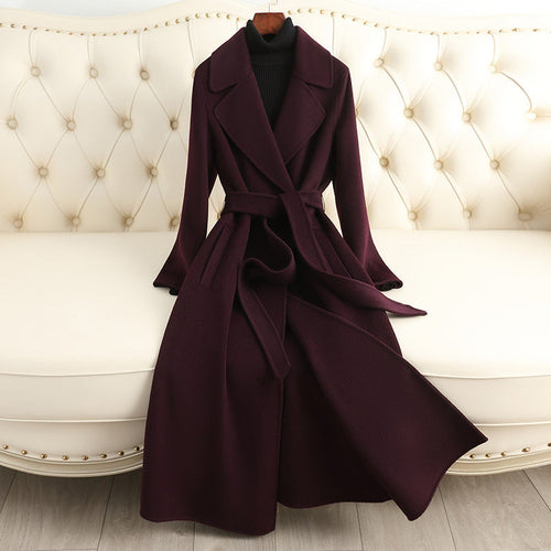 Autumn & Winter Temperament Korean Wool Coat for Women – Elegant & - Which Mark