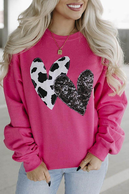 A1. Round Neck Long Sleeve Top Women's Loose Printed Sweater - Which Mark