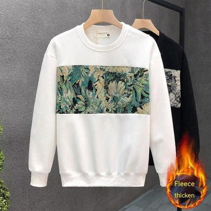 Fashion Brand Crew Neck Pullover Sweatshirt Men - Which Mark
