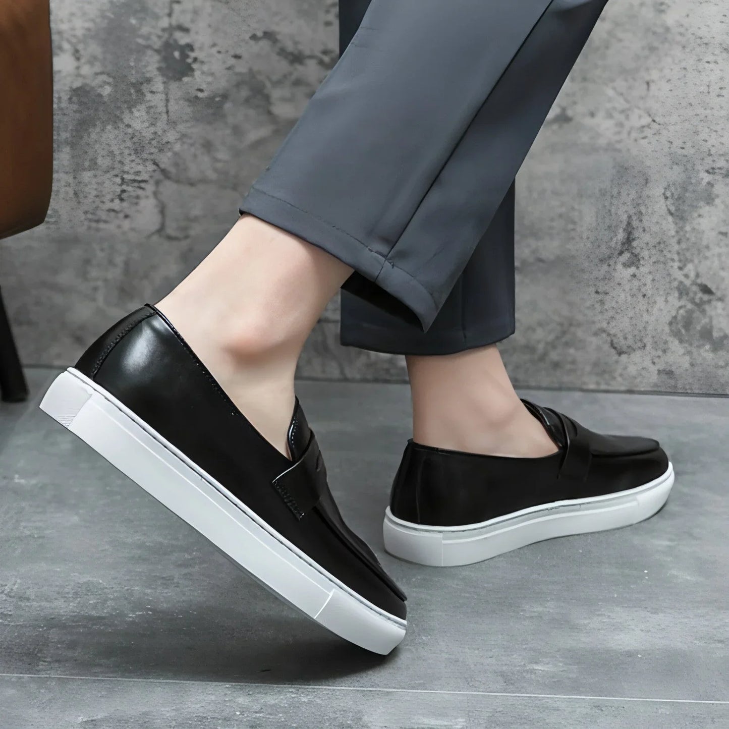 Plus Size Board Shoes Male Business Casual Leather Shoes Men - Which Mark