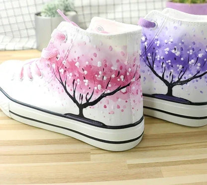 High Top Canvas Shoes For Summer And Autumn Women - Which Mark