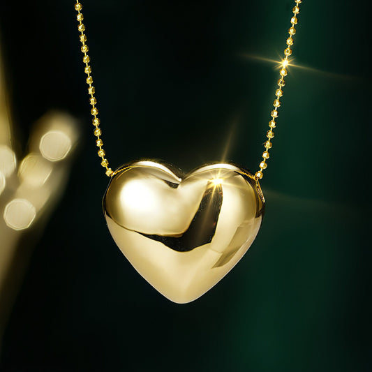 AuriLuxe™ – Personalized 18K Gold Love Pendant Necklace - Which Mark