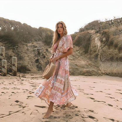 Fashion Spring Printing Dress Women - Which Mark