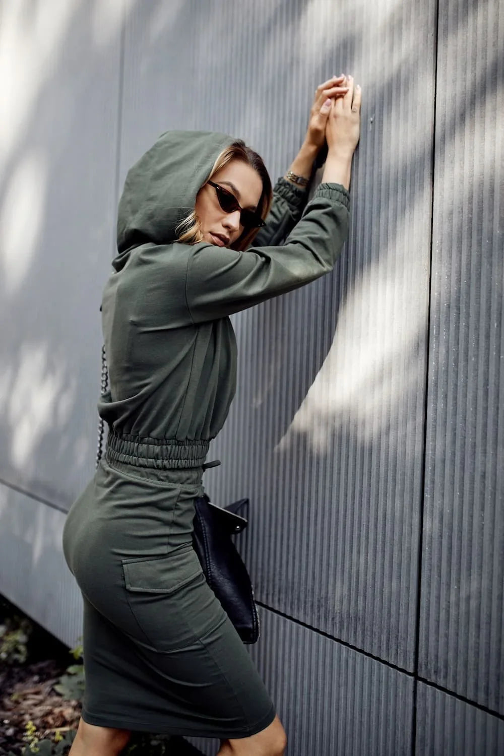 Women's sports set with a khaki skirt FI715 - Which Mark