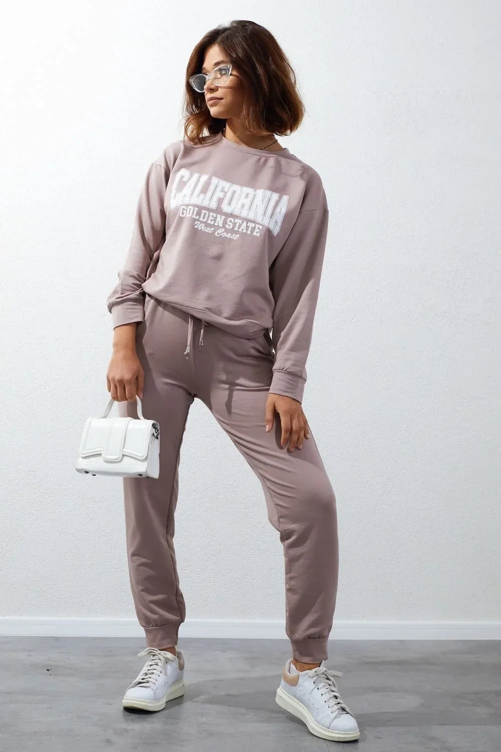 Women's tracksuit set with cappuccino application FI728 - Which Mark