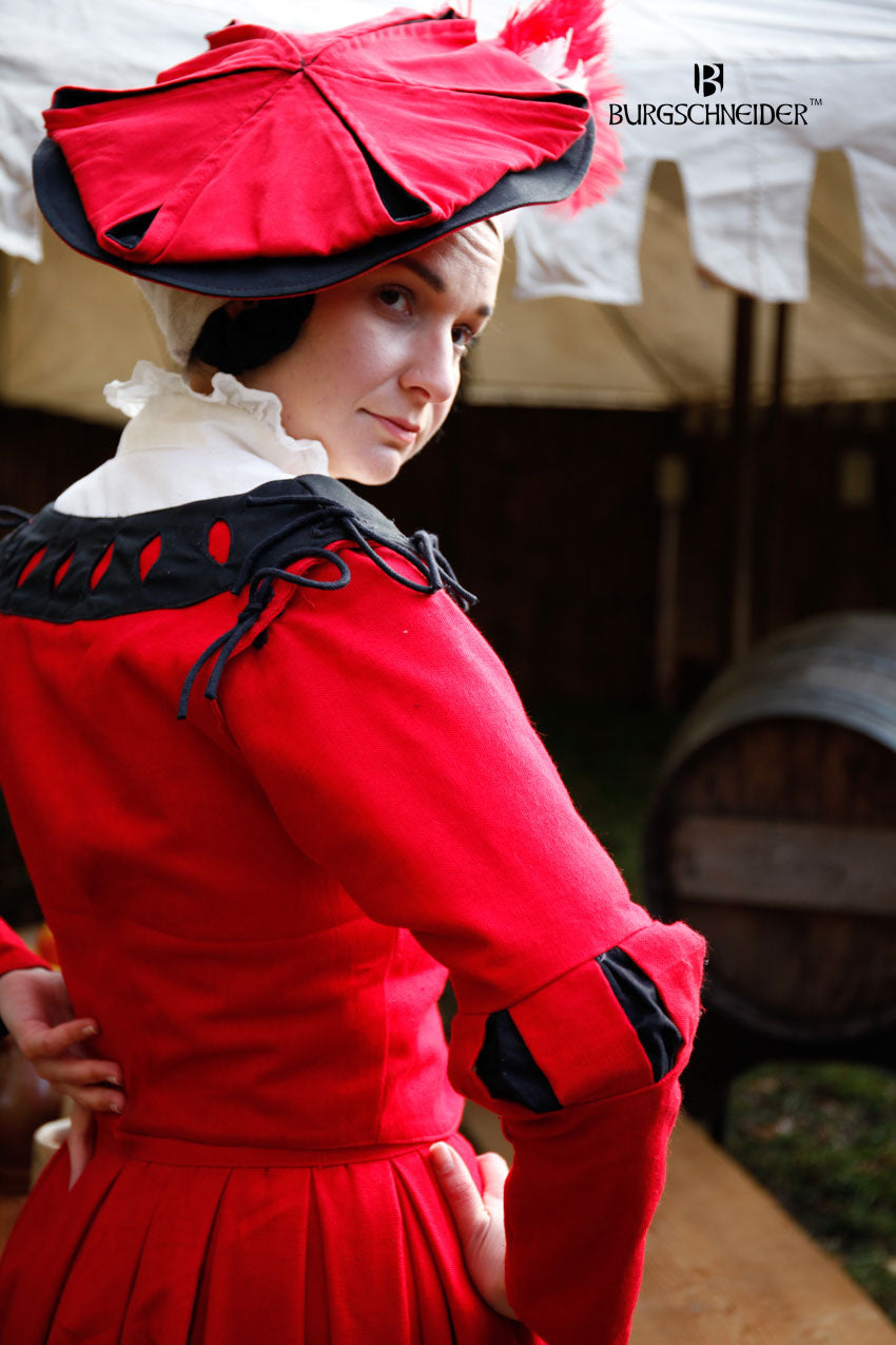 Landsknecht Sleeves Cuts Flora Red/Black - Which Mark