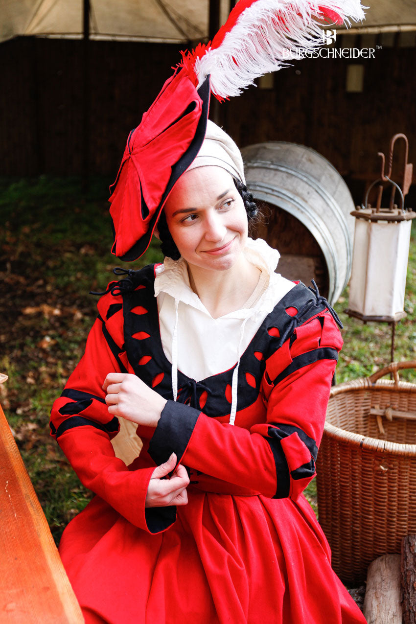 Landsknecht Sleeves Stripes Flora Red/Black - Which Mark