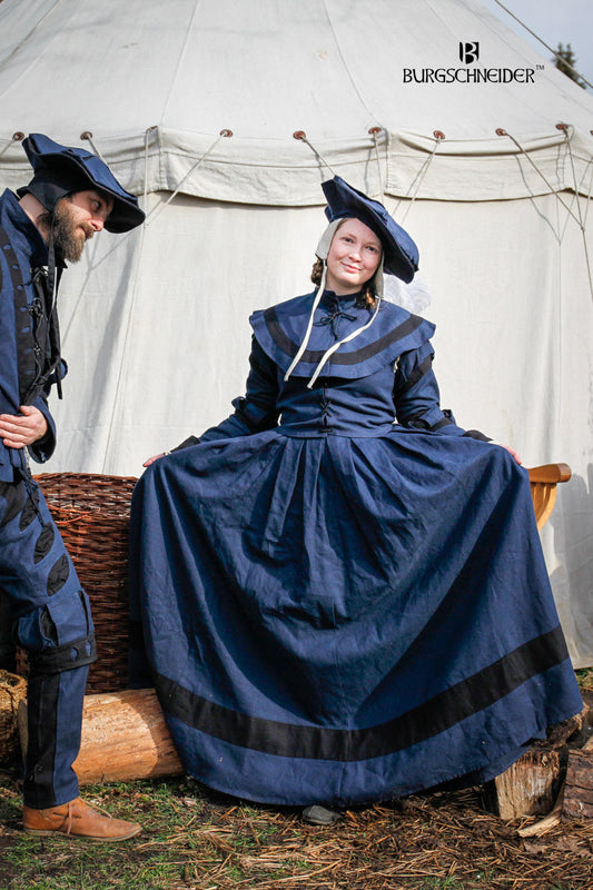 Landsknecht Skirt Flora Blue/Black - Which Mark