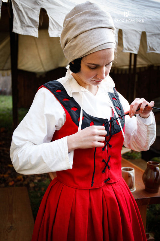 Landsknecht Bodice Flora Red/Black - Which Mark