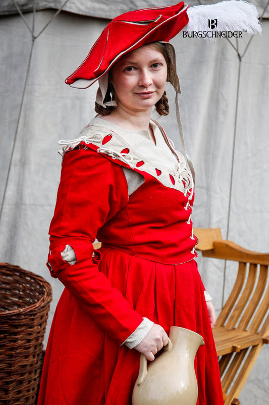 Landsknecht Sleeves Cuts Flora Red/Natural - Which Mark